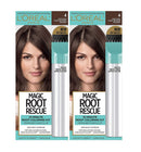 L'Oreal Paris Magic Root Rescue 10 Minute Root Hair Coloring Kit, Permanent Hair Color with Quick Precision Applicator, 100% Gray Coverage, 4 Dark Brown, 2 count L'Oreal Paris Store
