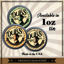 Dubs Was Here "Firm" Stache Cream, 1ounce screw top Tin - Competition style Moustache Wax Original Lavender scent Dubs Was Here