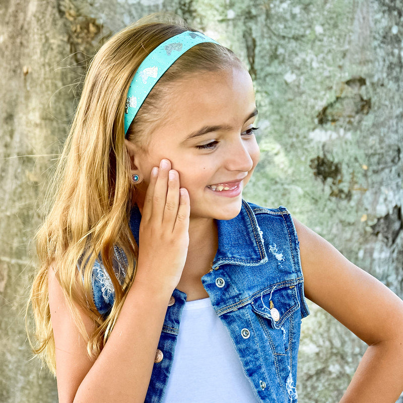 FROG SAC 6 Unicorn Headbands for Girls, Adjustable No Slip Cute Headband Hair Accessories for Kids, Little Girl Head Band FROG SAC