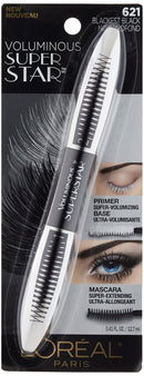 L'Oreal Paris Cosmetics Voluminous Superstar Washable Mascara, Blackest Black, 1 Tube L'Oréal Paris