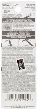 Maybelline New York Brow Precise Shaping Eyebrow Pencil, Soft Brown, 0.02 oz. Maybelline New York