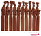 Hair Ties - No Crease Ponytail Holders BROWN (Available in Lots of Pack Quantities) Ouchless Elastic Styling Accessories Pony Tail Holder Ribbon Bands - By Kenz Laurenz (20 Pack) Kenz Laurenz