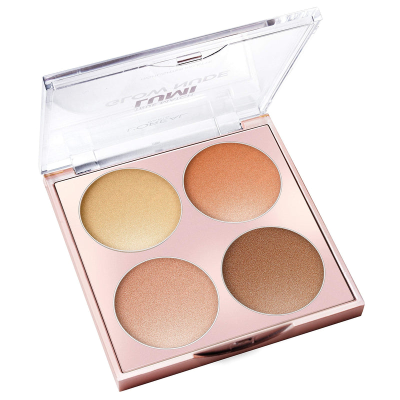 L'Oreal Paris Makeup True Match Lumi Glow Nude Highlighter Palette, customizable glow palette, highlighter, bronzer and blush, for a natural, illuminated look, 2 universal shades, Sun-Kissed, 0.26 oz. L'Oreal Paris