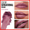 Maybelline Color Sensational Lipstick, Lip Makeup, Cream Finish, Hydrating Lipstick, Nude, Pink, Red, Plum Lip Color, On The Mauve, 0.15 oz; (Packaging May Vary) Maybelline New York