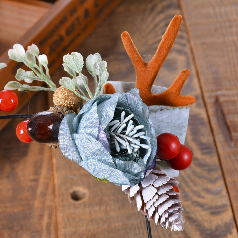 Christmas Reindeer Antlers Headband Hair Clips Hair Hoop Girl Beauty Headdress Reindeer Antler Headband Cute Deer Headband Hair Accessory Antler 4 ywduoying