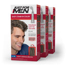 Just For Men Easy Comb-In Color (Formerly Autostop) Mens Hair Dye, Easy No Mix Application - Light-Medium Brown, A-30, 3 Pack Just for Men