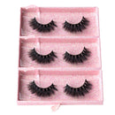Arimika 3 Packs Fluffy Long Thick Dramatic Look Handmade Reusable 3D Mink False Eyelashes D008 Arimika Store