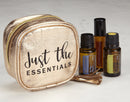 Essential oil carrying case | Rose Gold | Holds 4 standard bottles (15ml) or roller bottles (10ml) | Great for travel or daily use | Eco friendly material YouCare-SelfCare