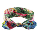 Yeshan Bow Headbands for Women Boho Wide Bandana Headbands Flower Printed Rabbit Ears Hair Bands Fashion and Sport Hair Accessories for Women and Girls,Pack of 6 Yeshan