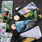 2 Pack Cosmetic Bags for Women Functional Makeup Bags Small Travel Bags Toiletries Case Accessories Organizer Fashion Women Gifts including Flamingo, Ocean FUN FUN HOME