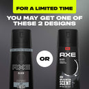 AXE Dual Action Body Spray Deodorant for Long Lasting Odor Protection Black Frozen Pear and Cedarwood Mens Deodorant Formulated Without Aluminum 4.0 oz 4 Count AXE