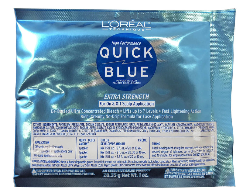 L'Oreal Paris High Performance Quick Blue Powder Bleach, Extra Strength, 1 Oz L'Oreal Paris