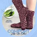 Moisturizing Spa Socks Aloe Infused | 2-Pair | Fuzzy Non Skid Gel Sleeping Socks Pembrook