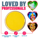 Blue Squid PRO Face Paint - Classic Yellow (30gm), Superior Quality Professional Water Based Single Cake, Face & Body Makeup Supplies for Adults, Kids & SFX Blue Squid