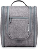 Hanging Travel Toiletry Bag Cosmetic Make up Organizer for Women and Men (Medium, Grey) Narwey