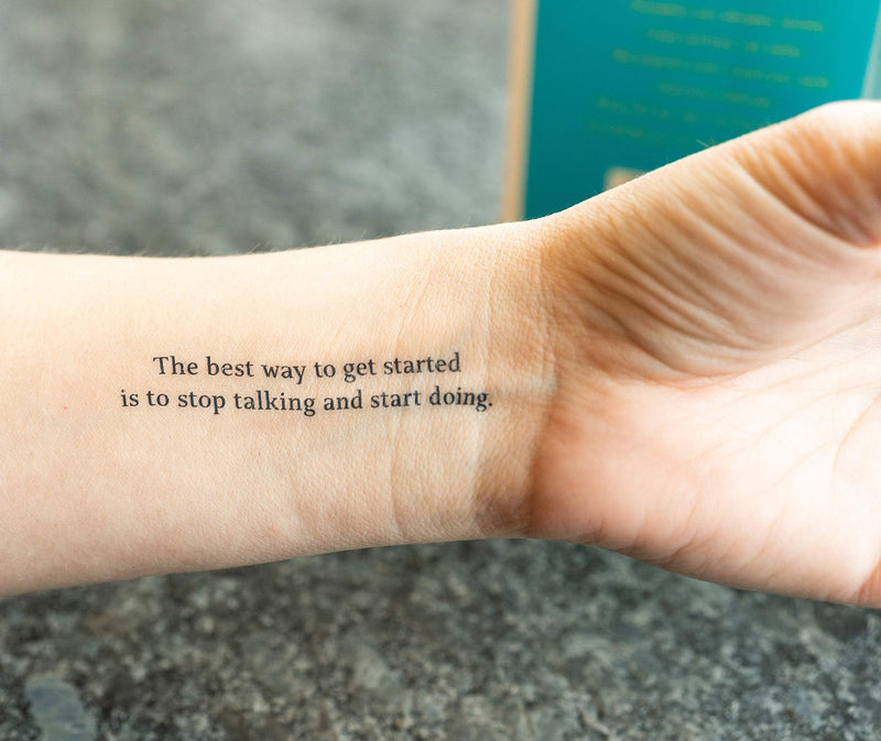 Motivational Quotes by Thug Ink® - 7 Temporary Tattoos ~ Daily Motivational Quotes ~ Inspirational Quotes ~ Water-transfer Tattoos Thug Ink