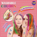 Temporary Glitter Tattoo Hair Color Dye Combo Kit for Girls, Funkidz Teens Makeup Kit Includes Hair Chalk Pens Braid Beads Supplies Stuff for Girls FUN KIDZ
