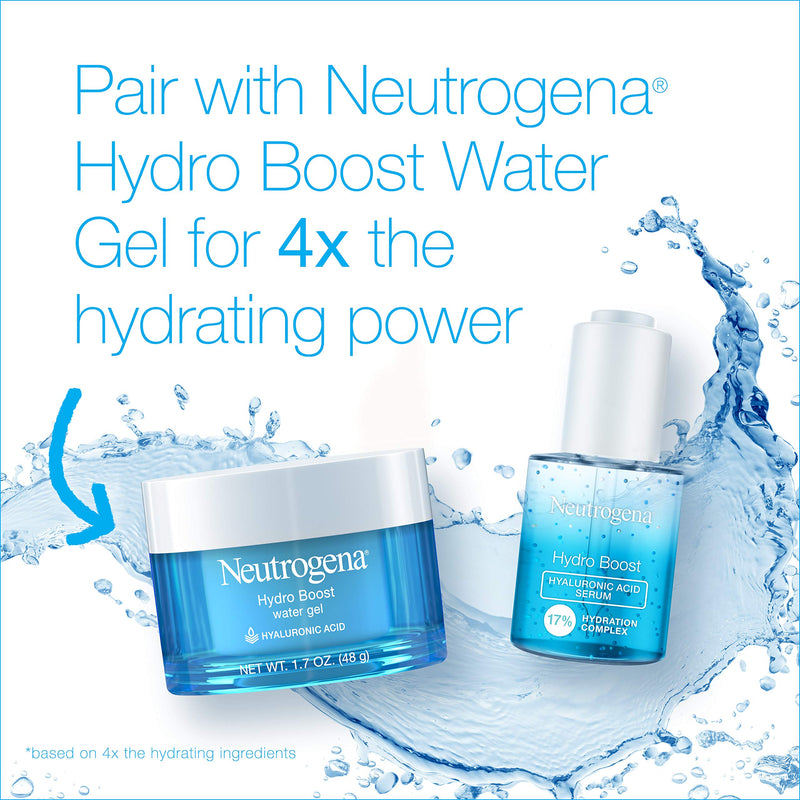 Neutrogena Hydro Boost Hyaluronic Acid Serum with 17% Hydration Complex, Lightweight Daily Hyaluronic Acid Facial Serum for Dry Skin, Oil-Free Fragrance-Free, 1 Fl Oz Neutrogena