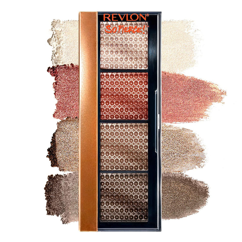 REVLON So Fierce! Prismatic Eyeshadow Palette, Creamy Pigmented Eye Makeup in Blendable Matte & Pearl Finishes, 965 Tantrum, 0.21 oz. REVLON