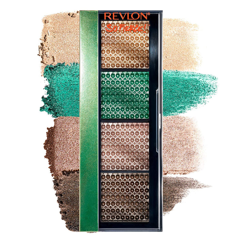 REVLON So Fierce! Prismatic Eyeshadow Palette, Creamy Pigmented Eye Makeup in Blendable Matte & Pearl Finishes, 962 Fully Loaded, 0.21 oz. REVLON