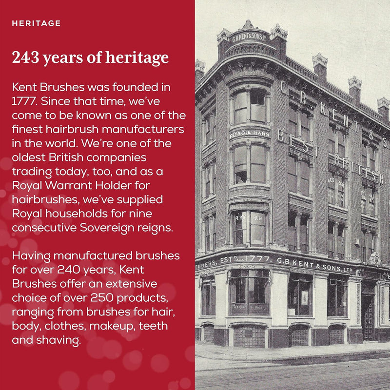 Kent 82T Handmade Folding Pocket Comb for Men, Fine Tooth Hair Comb Straightener for Everyday Grooming Styling Hair, Beard or Mustache, Use Dry or with Balms, Saw Cut Hand Polished, Made in England Infinity Warehouse