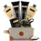 Mens Bath and Body Gift Set - Musk and Blonde Woods - Luxury Christmas, Birthday, Fathers Day Gifts From Daughter, Wife, Son For Dad, Husband - Relaxing Spa Kit for Him in Toiletry Bag Infinity Warehouse