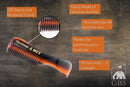 GBS Beard and Mustache Kit - Wash, Oil Comb, Brush & 3 pack of mustache comb great for Travel, Home and Gym G.B.S