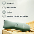 The Trimmer by Meridian: Electric Below-The-Belt Trimmer Built for Men | Effortlessly Trim Pesky Hair | Waterproof Wet/Dry Groin & Body Shaver | 90 Minute Battery Life (Sage) Meridian