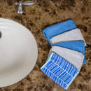 S&T INC. Always Off Reusable Makeup Remover cloths, 6” X 12”, Solid and Print, 5 Pack S&T INC.