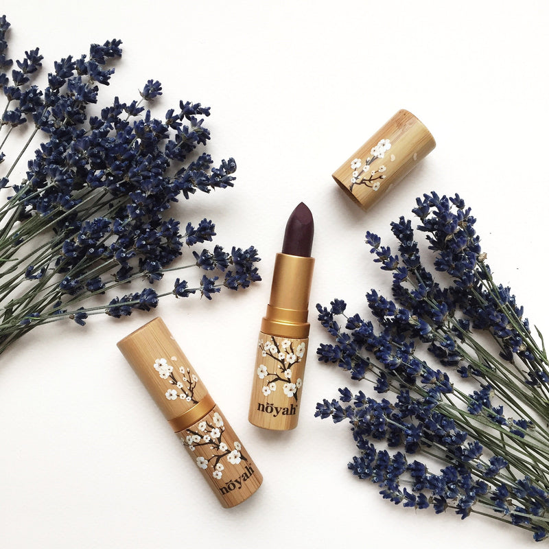 Noyah Lipstick, Currant News, 0.16 oz. + Natural Cosmetics E-Book Noyah