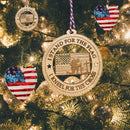 Jolette Designs Stand for The Flag Kneel for The Cross Ornament - Wood American Flag Ornaments Gift for Christmas Tree or Car Mirror - Home Decor Decoration for Patriotic Americans (1, Stand-Kneel) Jolette Designs