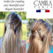 Camila Paris CP2911 French Side Combs Large 2 Pack Curved, Clear Flexible Durable Cellulose Hair Combs, Strong Hold Grip Hair Clips for Women, No Slip Styling Girls Hair Accessories, Made in France Camila Store