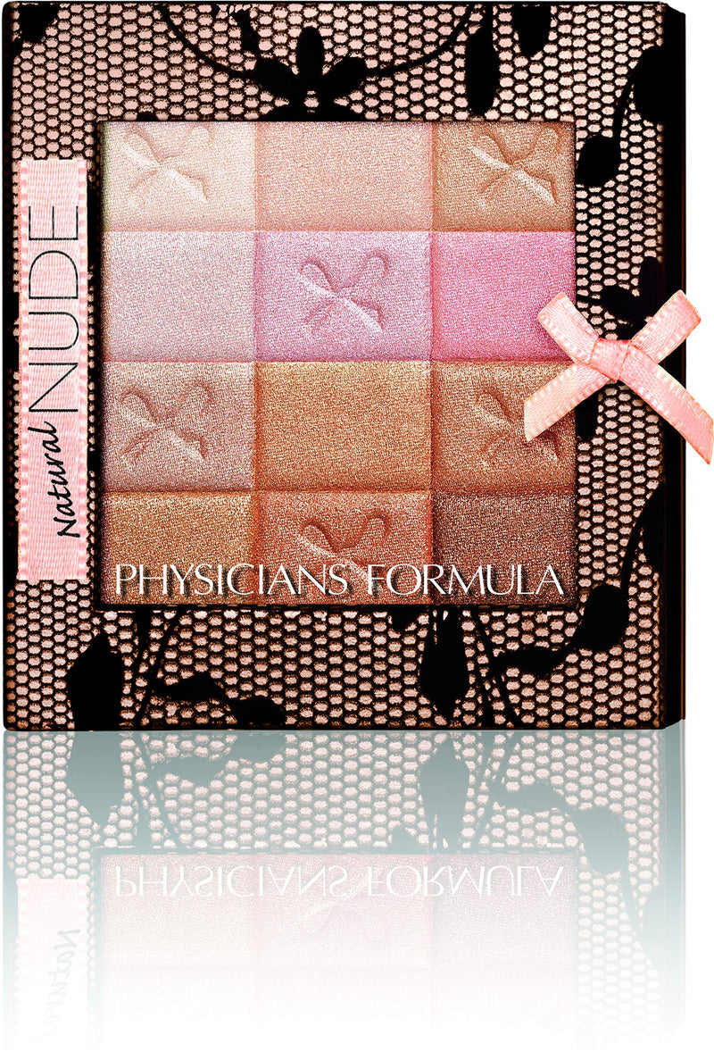 Physicians Formula Shimmer Strips All-In-1 Custom Nude Palette For Face & Eyes, Natural Nude Physicians Formula