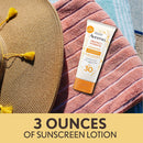 Aveeno Protect + Hydrate Moisturizing Body Sunscreen Lotion With Broad Spectrum Spf 30 & Prebiotic Oat, Weightless & Refreshing Feel, Paraben-free, Oil-free, Oxybenzone-free, 3.0 ounces Aveeno Store