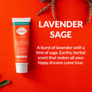 Lume Natural Deodorant - Underarms and Private Parts - Aluminum Free, Baking Soda Free, Hypoallergenic, and Safe For Sensitive Skin - 3oz Tube (Lavender Sage) LUME