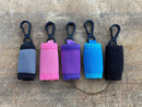 Chapstick Holder Keychain – Lip Balm Sleeve – Premium Neoprene with Key Chain Clip – Perfect for Chap Stick or Lip Gloss (Black, 5 Pack) Benko