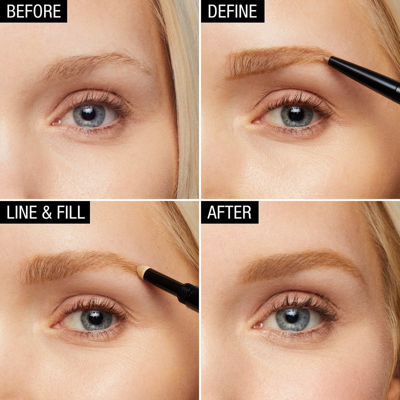 Maybelline New York Brow Define Plus Fill Duo Makeup, Light Blonde, 0.021 Ounce Maybelline New York
