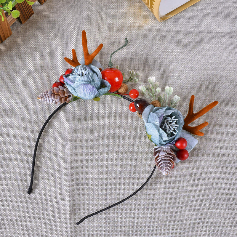 Christmas Reindeer Antlers Headband Hair Clips Hair Hoop Girl Beauty Headdress Reindeer Antler Headband Cute Deer Headband Hair Accessory Antler 4 ywduoying