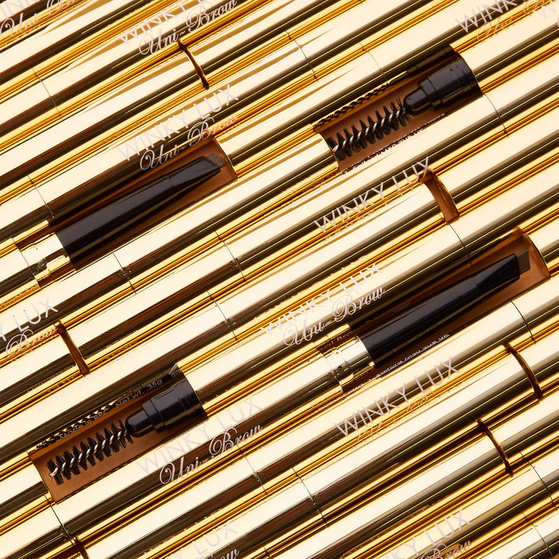 Winky Lux | Uni-Brow Universal Eyebrow Pencil | Brow Pencil | Universal Color | All Brows from Dark Brown to Blonde Hair | Natural Brows, .09 oz Winky Lux
