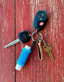 Chapstick Holder Keychain – Lip Balm Sleeve – Premium Neoprene with Key Chain Clip – Perfect for Chap Stick or Lip Gloss (Black, 2 Pack) Benko