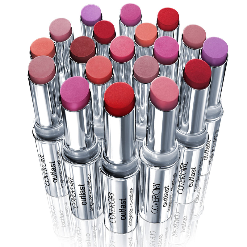 COVERGIRL Outlast Longwear Lipstick Red Siren 915, .12 oz COVERGIRL