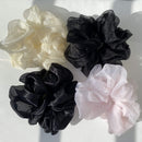 ANYA accessories Oversized Scrunchie | Extra Large Organza Look Hair Tie (Black Pearl) ANYA accessories Store