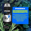 AXE Antiperspirant Deodorant 48 Hour Sweat and Odor Protection Phoenix Deodorant for Men 2.7 oz 4 Count AXE