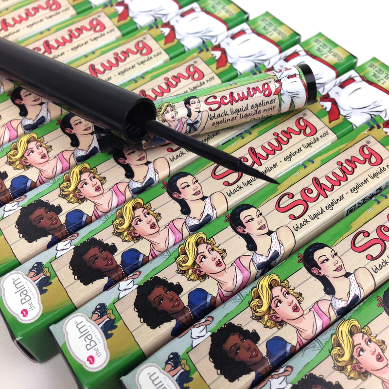 theBalm Schwing Liquid Eyeliner, Black, Matte Finish, 0.05 Fl Oz (Pack of 1) theBalm
