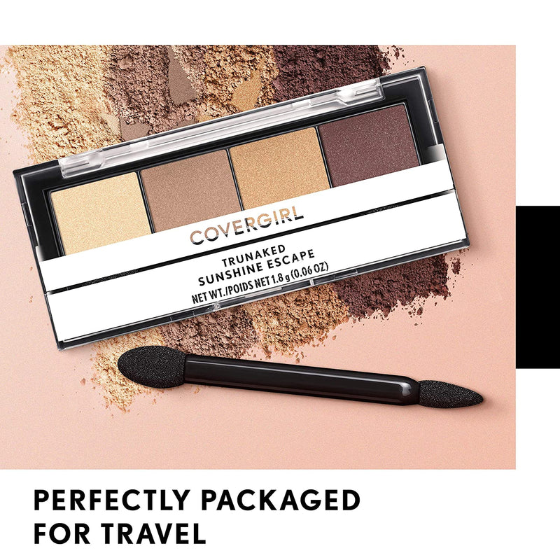 COVERGIRL COVERGIRL Trunaked Quad Eyeshadow Palette, Jetsetter, Jetsetter, 0.06 Ounce COVERGIRL Store
