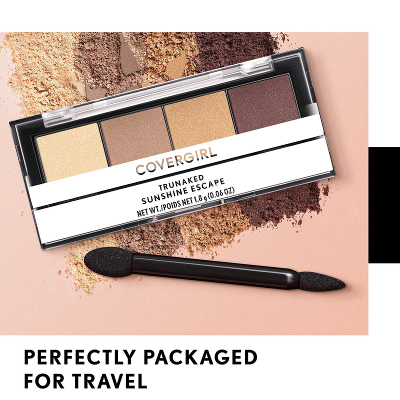 COVERGIRL COVERGIRL Trunaked Quad Eyeshadow Palette, Jetsetter, Jetsetter, 0.06 Ounce COVERGIRL