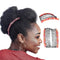 Banana Clip for Thick Curly Hair, Stretchy & Adjustable - Protective Elastic Combs Make Great Hair Accessories for Kinky, Curly Ponytail, Mohawk, Bun (Large, Peach & Rose) HairZing