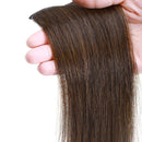 Clip In Mini Human Hair Extensions One Piece Short Straight Invisible Seamless Hairpin Hair For Thinning Hair Adding Hair Volume Natural Cushion High Hair For Men Women(10'',