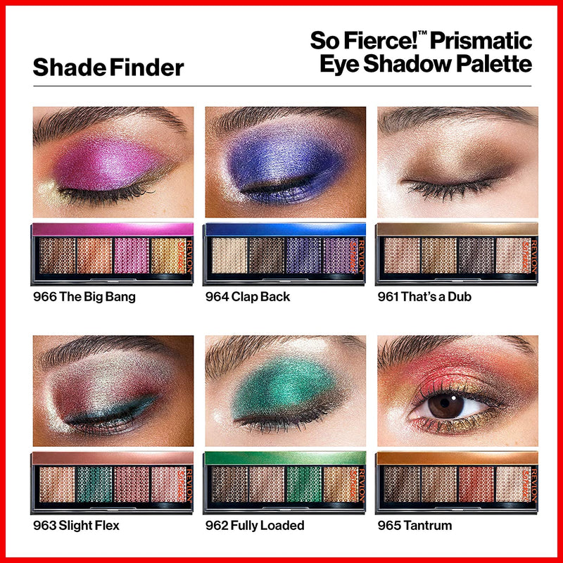 REVLON So Fierce! Prismatic Eyeshadow Palette, Creamy Pigmented Eye Makeup in Blendable Matte & Pearl Finishes, 963 Slight Flex, 0.21 oz. REVLON Store