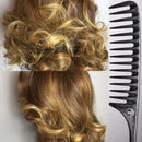 Carbon Wide Tooth Rake Comb with Tail - Natural Texture hair, Curly hair, Beach waves, Beach waver, Texture hairstyler, detangle wet hair, Static free, High Heat Friendly No snagging, No breakage Tearsheet